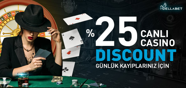 Dellabet %30 Günlük Canlı Casino Discount